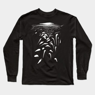 minimal dystoptical landscape INK Long Sleeve T-Shirt